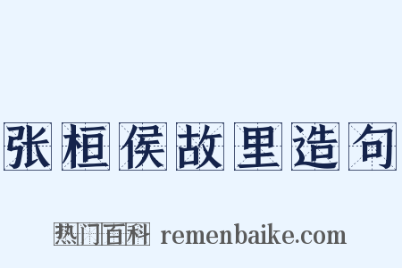 张桓侯故里造句是什么意思的图片